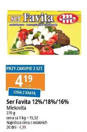 E.Leclerc Ser sałatkowo-kanapkowy 12 % Mlekovita Favita oferta