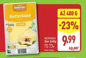 ALDI Ser żółty Hofburger oferta