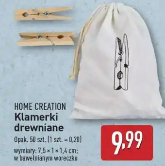 ALDI HOME CREATION Klamerki drewniane oferta