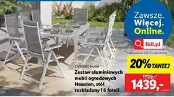 Lidl LIVARNO home Zestaw aluminiowych mebli ogrodowych Houston oferta