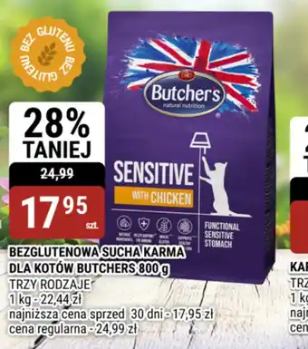bi1 Bezglutenowa sucha karma dla kotów Butchers oferta