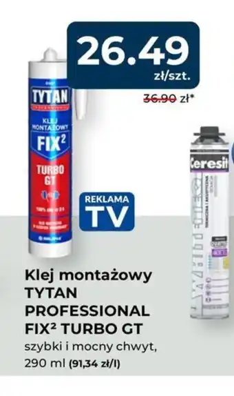 Mrówka Klej montażowy Tytan Professional Fix2 Turbo GT oferta
