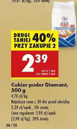 Biedronka Cukier puder Diamant 500 g oferta