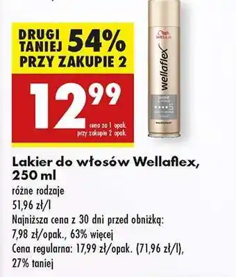 Biedronka Lakier do włosów Wellaflex, 250 ml oferta