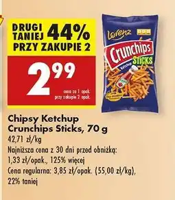Chipsy Ketchup Crunchips Sticks, 70 g