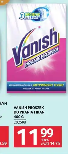 Selgros Vanish proszek do prania firan oferta