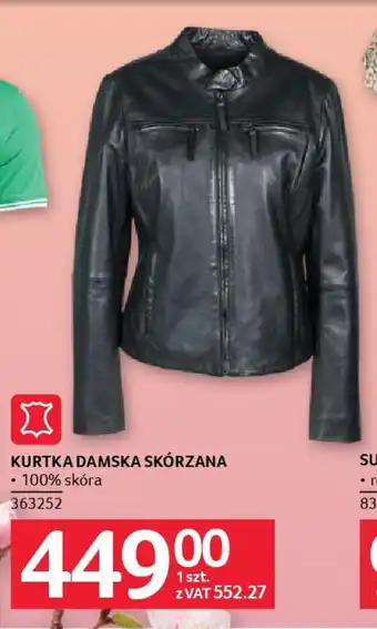 Selgros Kurtka damska skórzana oferta