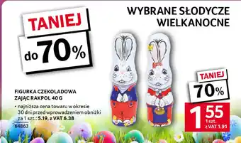Selgros Figurka czekoladowa zając rakpol oferta