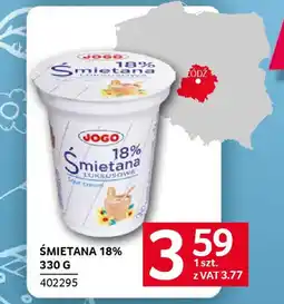 Selgros Jogo Śmietana 18% oferta