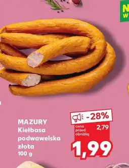 Kaufland Kiełbasa podwawelska złota Mazury oferta