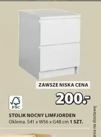JYSK Stolik nocny Limfjord oferta