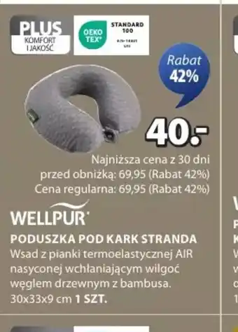 JYSK Poduszka pod kark Stranda Wellpur oferta