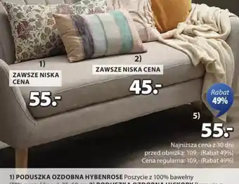JYSK Poduszka ozdobna Hybenrose oferta