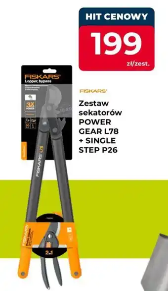 Mrówka FISKARS Zestaw sekatorów POWER GEAR L78 + SINGLE STEP P26 oferta