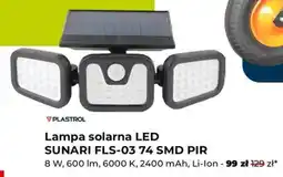 Mrówka PLASTROL Lampa solarna LED SUNARI FLS-03 74 SMD PIR oferta