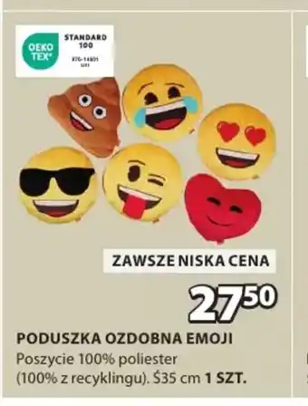 JYSK Poduszka ozdobna Emoji oferta