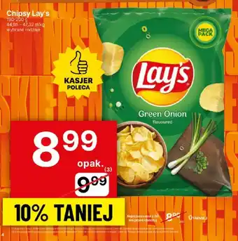 Delikatesy Centrum Chipsy Lay's Green Onion 190-200g oferta