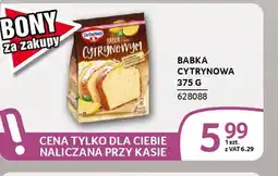 Selgros Babka cytrynowa Dr. Oetker oferta