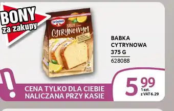 Selgros Babka cytrynowa Dr. Oetker oferta