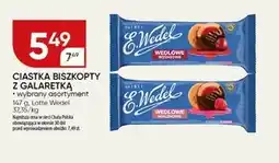 Chata Polska E. Wedel Wedlowe Malinowe Biszkopty z galaretką malinową oblane czekoladą deserową 147 g oferta
