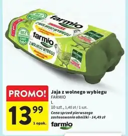Intermarche Farmio Jaja ściółkowe od kur karmionych paszą wolną od GMO L 10 sztuk oferta
