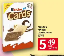Selgros Ciastka Kinder Cards oferta