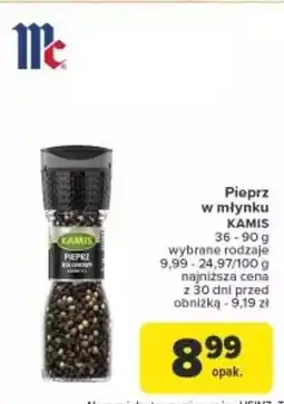 Carrefour Pieprz w młynku Kamis oferta