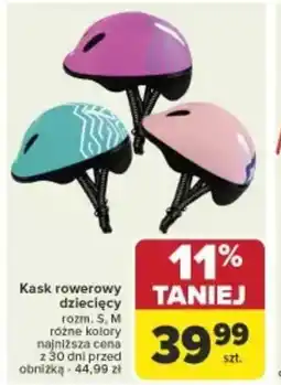 Carrefour Kask rowerowy dziecięcy oferta