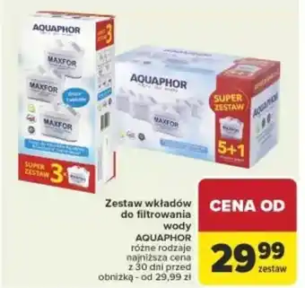 Carrefour Zestaw wkładów do filtrowania wody Aquaphor oferta