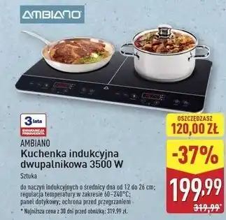 ALDI Kuchenka indukcyjna 3500w Ambiano oferta