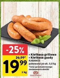 Intermarche Kiełbasa grillowa KABANOS 0.8kg oferta