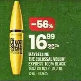 Drogerie Natura Maybelline The Colossal Volum Express 100% Black oferta