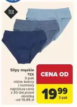 Carrefour Slipy męskie TEX oferta