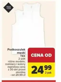 Carrefour Podkoszulek męski TEX oferta