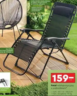 Biedronka Fotel wielopozycyjny z podnóżkiem oferta