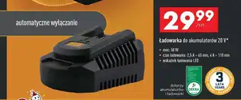 Biedronka Ładowarka do akumulatorów 20 V oferta