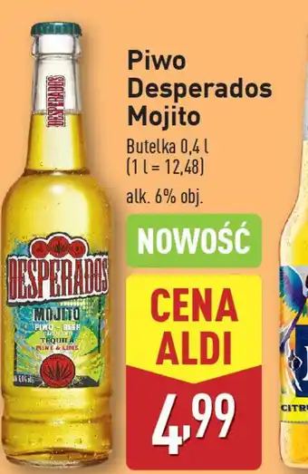 ALDI Piwo Desperados Mojito oferta