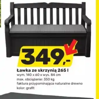 Bricomarche Lawka ze skrzynią oferta