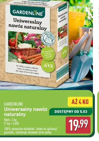 ALDI Uniwersalny nawóz naturalny Gardenline oferta