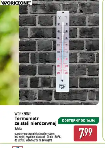 ALDI Termometr ze stali nierdzewnej Workzone oferta