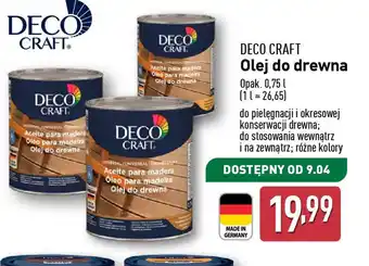 ALDI Olej do drewna Deco Craft oferta