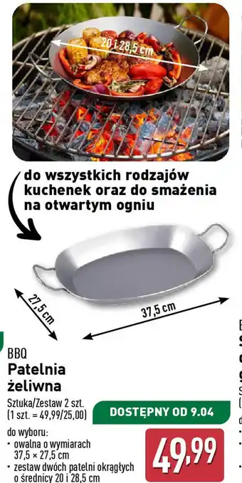 ALDI BBQ Patelnia żeliwna oferta