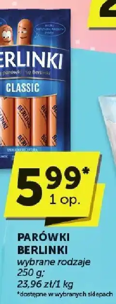 Groszek Parówki Berlinki oferta