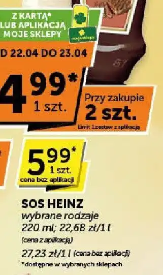Groszek Sos Heinz BBQ 480g oferta