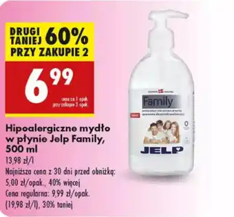 Biedronka Hipoalergiczne mydło w płynie Jelp Family oferta