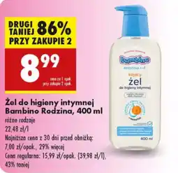 Biedronka Żel do higieny intymnej Bambino Rodzina oferta