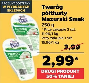Netto Twaróg półtłusty Mazurski Smak oferta