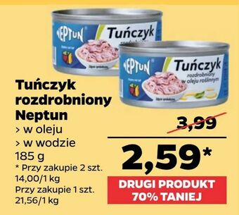 Netto Tuńczyk rozdrobniony Neptun oferta