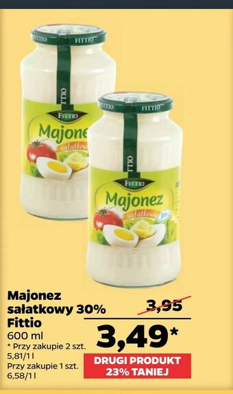 Netto Majonez sałatkowy 30% Fittio oferta