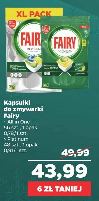 Netto Kapsułki do zmywarki Fairy oferta